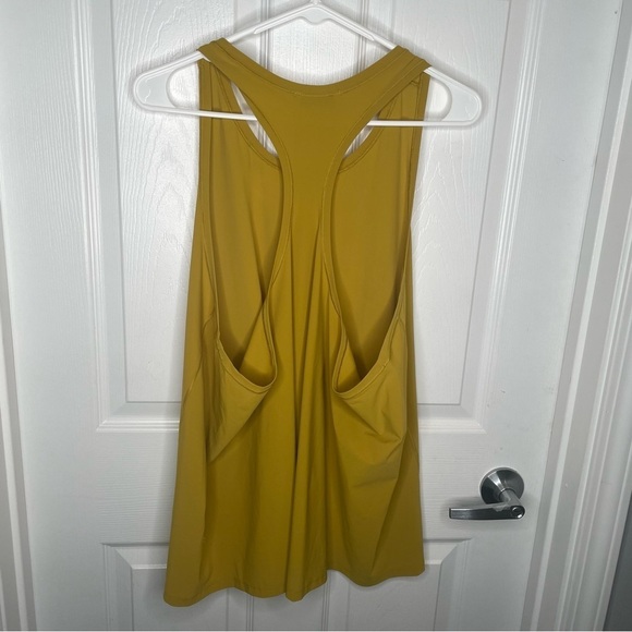 Athleta Ultimate Train Racerback Tank in Mustard Yellow Gorpcore Athleisure 2X - Picture 2 of 10